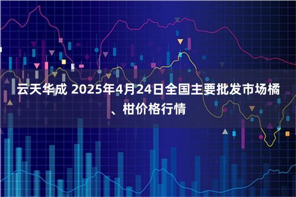 云天华成 2025年4月24日全国主要批发市场橘、柑价格行情